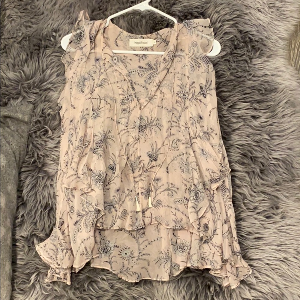 Magali Pascal silk sleeveless flowy blouse